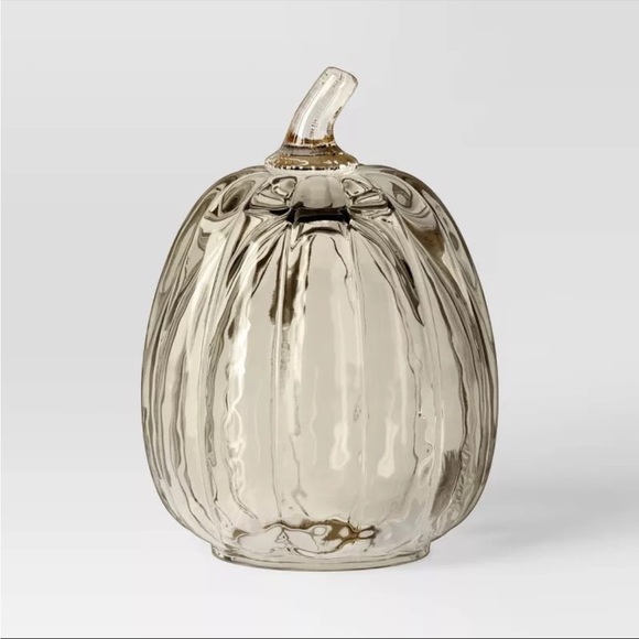 Medium Glass Pumpkin Figurine Champagne - Threshold - Picture 1 of 4